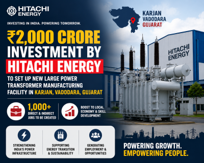 Gujarat gets power surge: Hitachi Energy’s Rs.2,000 cr plant to generate 1,000 jobs