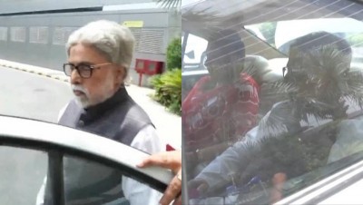 TMC MP Sudip Bandyopadhyay reaches BJP minister's Delhi residence with rebel Shatabdi Roy