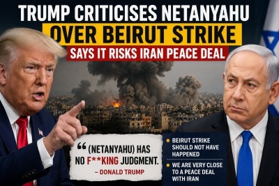 ‘No judgment’: Trump slams Netanyahu over Beirut strike amid Iran deal push