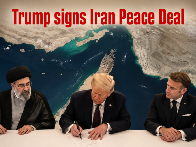 Ending 110 days of war, Trump signs Iran deal at Versailles! Tehran says 'time to test implementation'