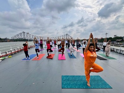 Skål Kolkata, British Deputy High Commission blend heritage and wellness with Hooghly River cruise for International Yoga Day