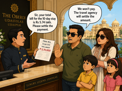 10 days of luxury, Rs 5.74 lakh bill: Delhi family refuses to pay Udaipur hotel