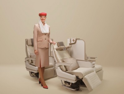 Emirates unveils world’s first electrically powered premium economy seat with full-height privacy screen