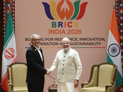 In Images: PM Modi meets Iranian President Masoud Pezeshkian in New Delhi