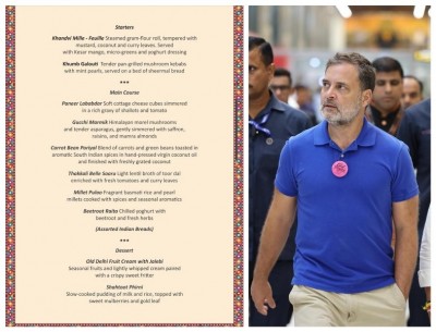 Rahul Gandhi takes dig at BRICS dinner menu: “80% of Indians are non-vegetarian”