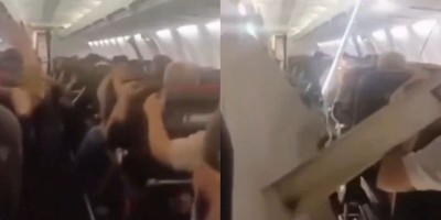 ‘Plane shaking violently’: Passengers scream as belongings rain down during Iran flight