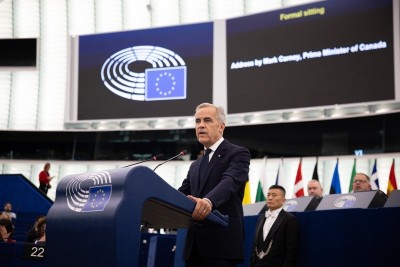 Carney pitches "deepest possible" Canada-EU partnership in European Parliament address