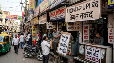 ‘No UPI above ₹2,000?’ Ghaziabad traders put up ‘cash only’ hoardings