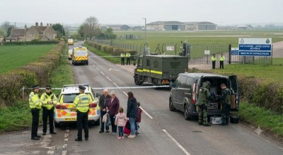 Major incident near RAF Fairford: Several arrested, properties evacuated