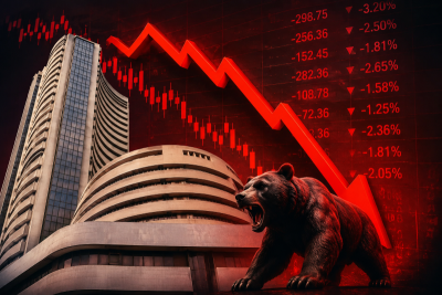 Stock market bleeds: Sensex crashes 900 points, Nifty tumbles 278 amid US-Iran tensions, oil shock
