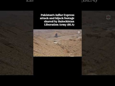 BLA rebels share video footage showing the moment when Pakistan's Jaffar Express was hijacked
