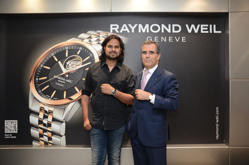 Raymond Weil felicitates fashion designer Rahul Mishra