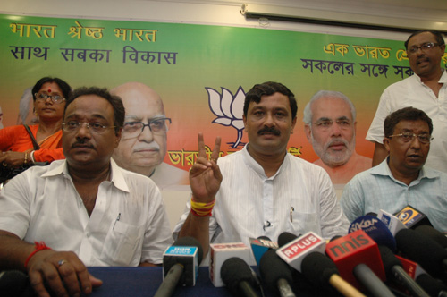 Rahul Sinha address media in Kolkata