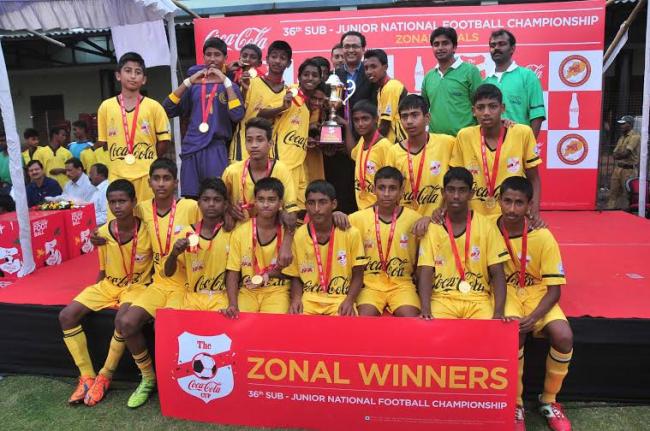 West Bengal wins East Zonal finals of Coca-Cola Cup U -15 football tournament