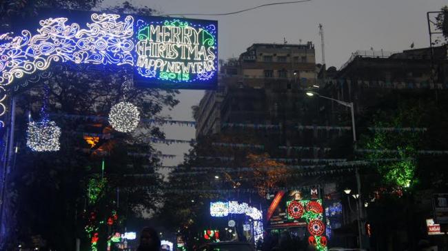 Christmas celebration at St. Paul's Cathedral in Kolkata