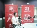Soman visits Red FM studio to promote 'Khoobsurat'