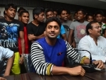Dev visits Tollygunge Agarami football team