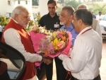 Modi congratulates ISRO scientists on Mars Mission success 