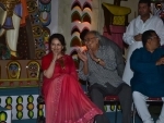 Sharmila, Soumitra get together for puja inauguration