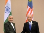 Modi meeting the Prime Minister of Malaysia