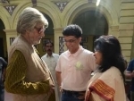 Sourav visits Big B on sets of 'Piku' 