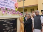 Prez lays foundation stone of prayer hall, inaugurates old-age home and school building of Bharat Sevashram Sangha 