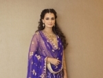 Dia Mirza poses at her Sangeet Ceremony