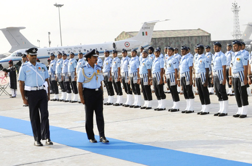Arup Raha visits Air Force Station