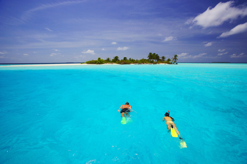 Wade into the waters of Maldives