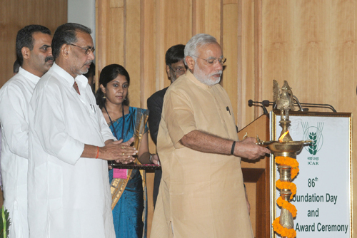 Narendra Modi at the 86th Foundation Day of ICAR and ICAR award presentation ceremony