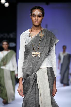Konkona Sen Sharma walks the ramp at Lakme Fashion Week