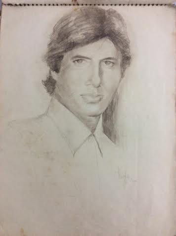 Ali Zafar sketches Amitabh Bachchan live