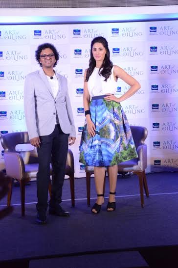 Nargis Fakhri launches the Art of Oiling