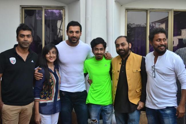 John Abraham launches music of Tollywood film Open Tee Bioscope