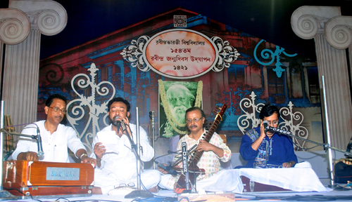 Tagore's birth anniversary celebration at Jorasanko