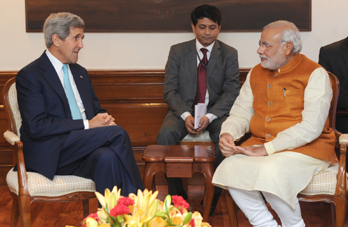  Mr. John Kerry and the US Secretary of Commerce, Ms. Penny Pritzker calling on the Prime Minister