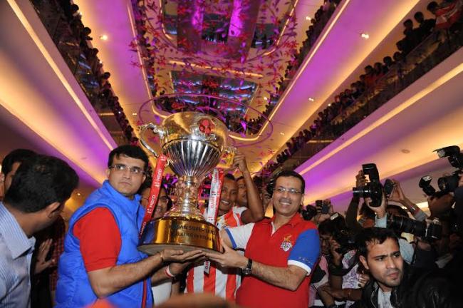 Atletico de Kolkata celebrate ISL victory in Kolkata