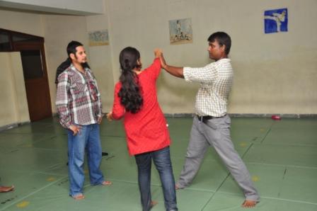 Self Defense Workshop for women at Heritage Institute of Technology