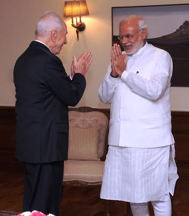 Simon Peres meets PM Modi