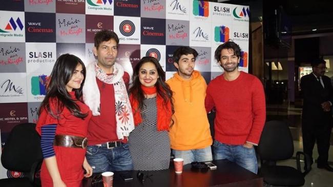 Cast of Main Aur Mr Riight promote their film in Jaipur, Delhi, Chandigarh