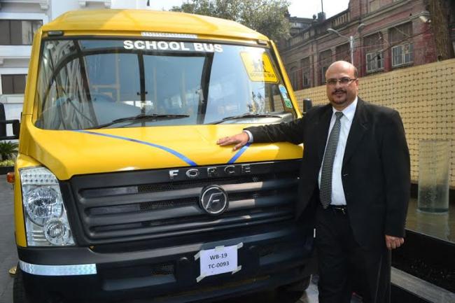 CBT enabled Force Traveller school bus launched in Kolkata