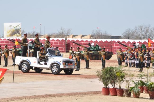 COAS presents 'Standards' to 44 Armoured Regiment