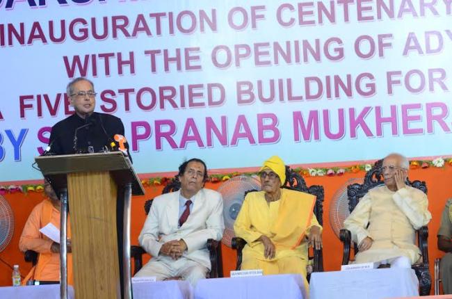 Pranab stresses on expansion of primary and higher education in India