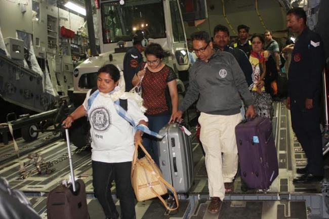 IAF evacuates 546 Indian nationals from quake hit Nepal 