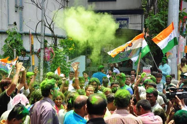 TMC celebrates civic polls victory