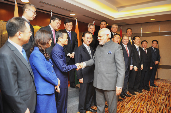  Modi meets the Chinese CEOs