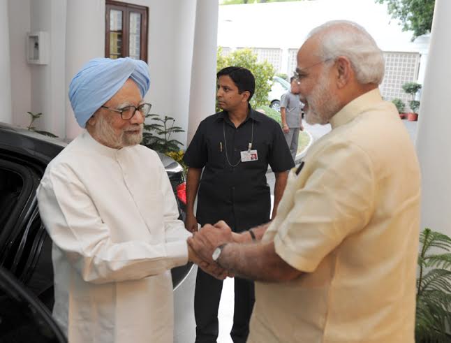 PM Modi meets Manmohan Singh