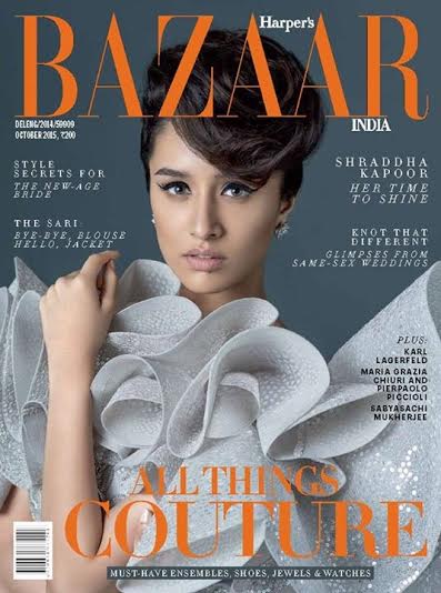 Shraddha Kapoor shines on the cover of Harper's Bazaar's October issue