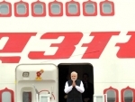  Modi arrives at ROK Airbase, in Seoul, South Korea