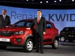Carlos Ghosn attends Global Unveiling of Renault Compact Car 'KWID' in India